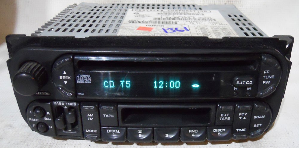 Chrysler Voyager 2002 2003 Factory Stereo Tape CD Player