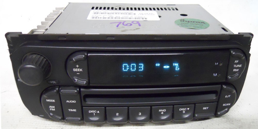 Chrysler Voyager 2002 2003 Factory Stereo CD Player Radio