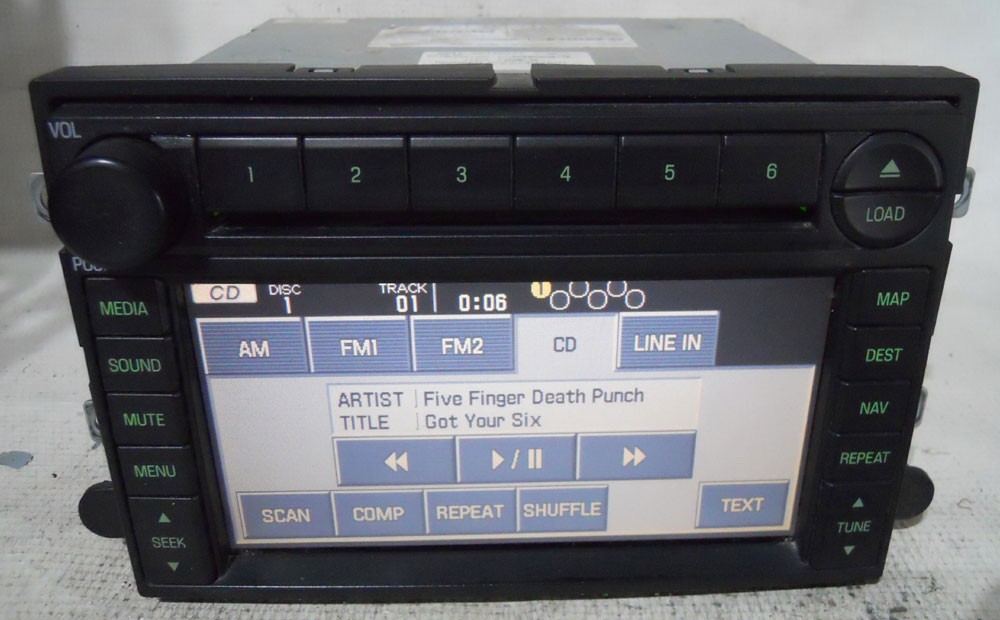 Ford Fusion 2007 2008 Factory 6 Disc CD Player Nav