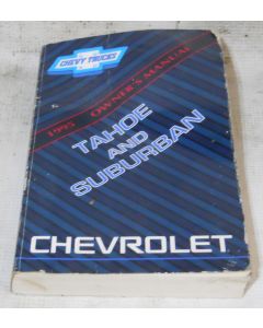 Chevy Tahoe / Suburban 1995 Factory Original OEM Owner Manual User Owners Guide Book
