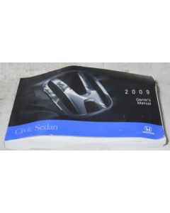 Honda Civic Sedan 2009 Factory Original OEM Owner Manual User Owners Guide Book