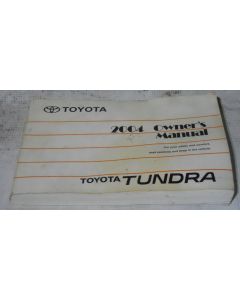 Toyota Tundra 2004 Factory Original OEM Owner Manual User Owners Guide Book