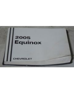 Chevy Equinox 2005 Factory Original OEM Owner Manual User Owners Guide Book