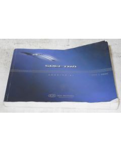 Kia Spectra 2009 Factory Original OEM Owner Manual User Owners Guide Book