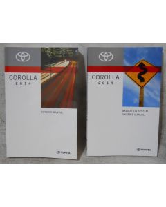 Toyota Corolla 2014 Factory Original OEM Owner Manual User Owners Guide Book