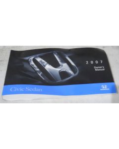 Honda Civic Sedan 2007 Factory Original OEM Owner Manual User Owners Guide Book