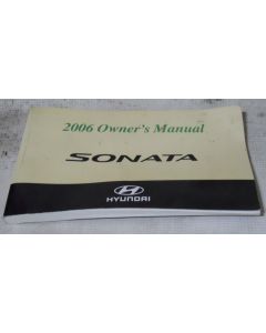 Hyundai Sonata 2006 Factory Original OEM Owner Manual User Owners Guide Book