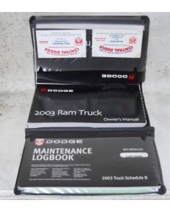 Dodge Ram Truck 2003 Factory Original OEM Owner Manual User Owners Guide Book