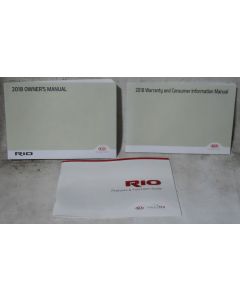 Kia Rio 2018 Factory Original OEM Owner Manual User Owners Guide Book