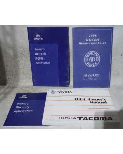 Toyota Tacoma 2004 Factory Original OEM Owner Manual User Owners Guide Book