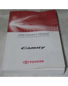 Toyota Camry 2008 Factory Original OEM Owner Manual User Owners Guide Book