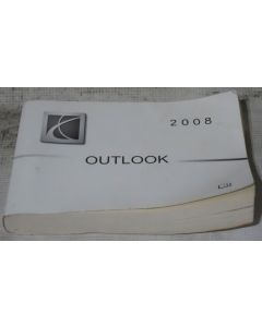Saturn Outlook 2008 Factory Original OEM Owner Manual User Owners Guide Book