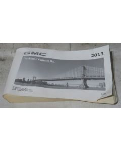 GMC Yukon 2013 Factory Original OEM Owner Manual User Owners Guide Book