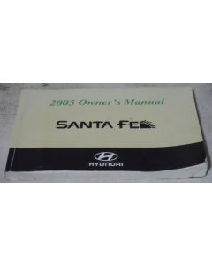Hyundai Santa Fe 2005 Factory Original OEM Owner Manual User Owners Guide Book