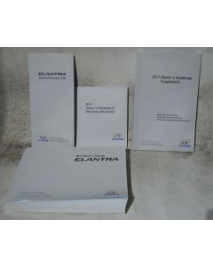 Hyundai Elantra 2017 Factory Original OEM Owner Manual User Owners Guide Book