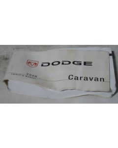 Dodge Caravan 2008 Factory Original OEM Owner Manual User Owners Guide Book
