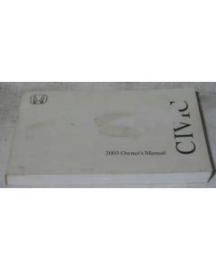 Honda Civic 2003 Factory Original OEM Owner Manual User Owners Guide Book