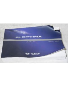Kia Optima 2013 Factory Original OEM Owner Manual User Owners Guide Book