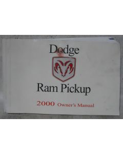 Dodge Ram Truck 2000 Factory Original OEM Owner Manual User Owners Guide Book