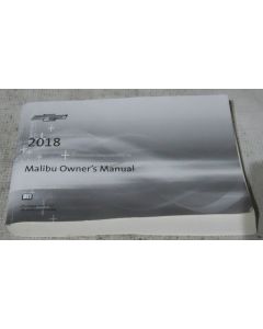 Chevy Malibu 2018 Factory Original OEM Owner Manual User Owners Guide Book