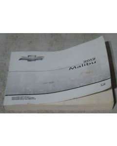 Chevy Malibu 2012 Factory Original OEM Owner Manual User Owners Guide Book
