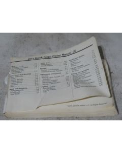 Buick Regal 2011  Factory Original OEM Owner Manual User Owners Guide Book