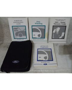 Ford Explorer 2001 Factory Original OEM Owner Manual User Owners Guide Book