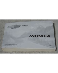 Chevy Impala 2010 Factory Original OEM Owner Manual User Owners Guide Book
