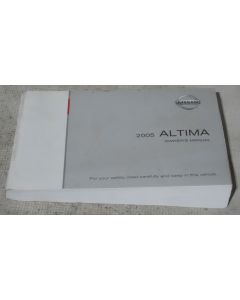 Nissan Altima 2005 Factory Original OEM Owner Manual User Owners Guide Book