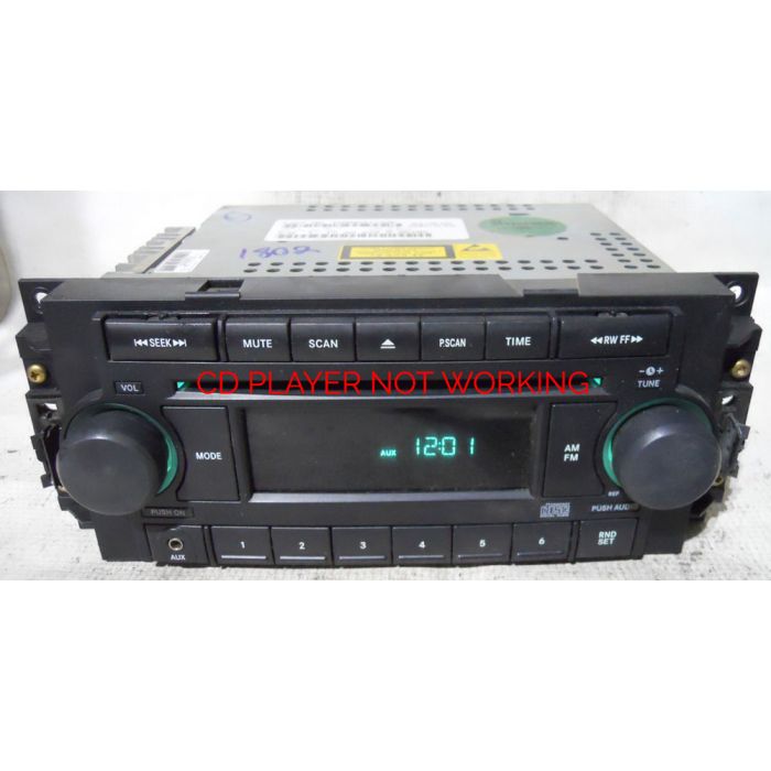 Dodge Ram 2006 2007 2008 Factory Stereo Aux Cd Player Radio Ref P05064173ae